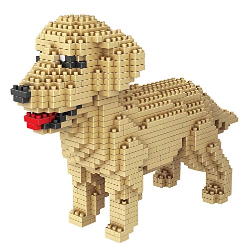 Bits and Pieces - Hund 3D Block Puzzle - Hunderasse Bausteine - Konstruktionsmodell-Set ab 13 Jahren (Golden Retriever) von Bits and Pieces