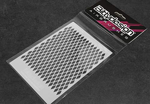 Bittydesign RC Vinyl Stencil - Grill Karosserie Design Abklebebogen Airbrush Schablone von Bitty Design