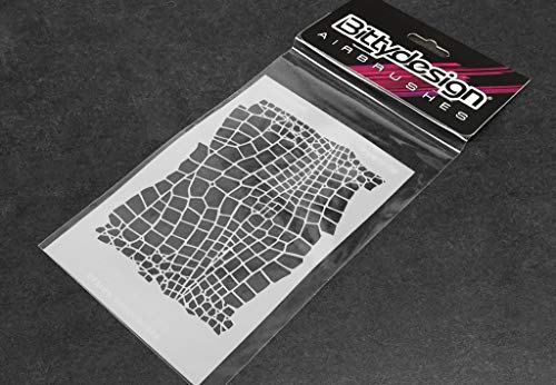 Bittydesign RC Vinyl Stencil - Snake Karosserie Design Abklebebogen Airbrush Schablone von Bitty Design