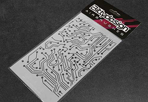 Schablone für Grafiken - Elektronische Schaltung von Bitty Design
