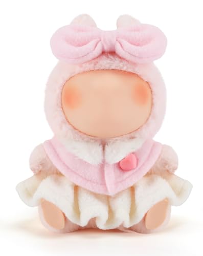 Einzigartiges Kleidungsset für 17 cm große Puppen – niedlicher Schleifenschal, Puffy Rock, Anzug, Outfit, Zubehör für Verkleidungspuppen, Spielen und Sammler-Display, Frauengeschenke (ohne Puppe) von Biubee