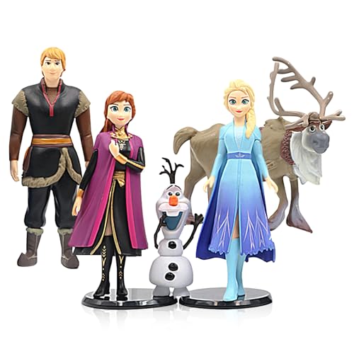 5 Stück Frozen Kuchen Deko Figuren Set, Eiskönigin Figuren Deko, Elsa Minifiguren Tortendeko Muffin Deko, Eiskönigin Dekofiguren Cupcake Toppers Dekoration 5 Stück Frozen Kuchen Deko Figuren Set, Eiskönigin Figuren Deko, Elsa Minifiguren Tortendeko Muffin Deko, Eiskönigin Dekofiguren Cupcake Toppers Dekoration von Biuebinc