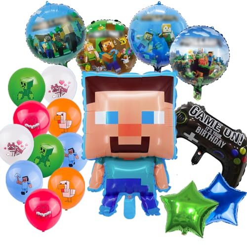 Biuebinc 18 Stück Luftballons Geburtstag Deko Set, Spielthema Luftballons Happy Birthday Deko Ballon Kindergeburtstag Deko Partydeko Biuebinc 18 Stück Luftballons Geburtstag Deko Set, Spielthema Luftballons Happy Birthday Deko Ballon Kindergeburtstag Deko Partydeko von Biuebinc
