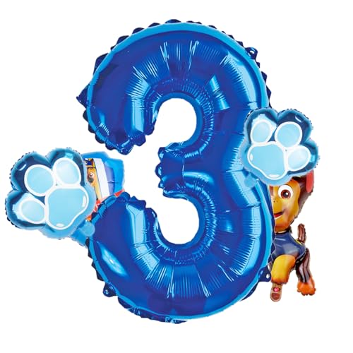 Biuebinc Luftballons Geburtstag Paw Dog Luftballon 2-5 Geburtstag Luftballons Blau Happy Birthday Deko Zahlen 2-5 Ballon Paw Dog Kindergeburtstag Deko Partydeko Junge Biuebinc Luftballons Geburtstag Paw Dog Luftballon 2-5 Geburtstag Luftballons Blau Happy Birthday Deko Zahlen 2-5 Ballon Paw Dog Kindergeburtstag Deko Partydeko Junge von Biuebinc