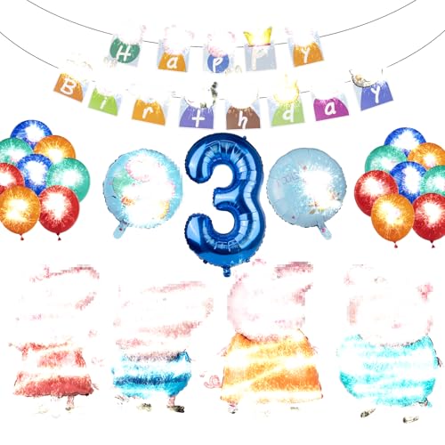 Biuebinc Rosa Luftballon 3 Jahre Kinder Geburtstag Deko Cartoon Ferkel LuftballonsThemed Geburtstagsfeier Helium Luftballons für Jungen & Mädchen Biuebinc Rosa Luftballon 3 Jahre Kinder Geburtstag Deko Cartoon Ferkel LuftballonsThemed Geburtstagsfeier Helium Luftballons für Jungen & Mädchen von Biuebinc