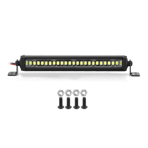 Biwwubik RC Auto-Dachlampe 24 36 LED-Lichtleiste für 1/10 RC Crawler Axial SCX10 90046/47 SCX24 Wrangler D90 TRX4 Karosserie, C- von Biwwubik