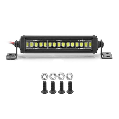 Biwwubik RC Auto-Dachlampe 24 36 LED-Lichtleiste für 1/10 RC Crawler Axial SCX10 90046/47 SCX24 Wrangler D90 TRX4 Karosserie, D Ersatzzubehör von Biwwubik