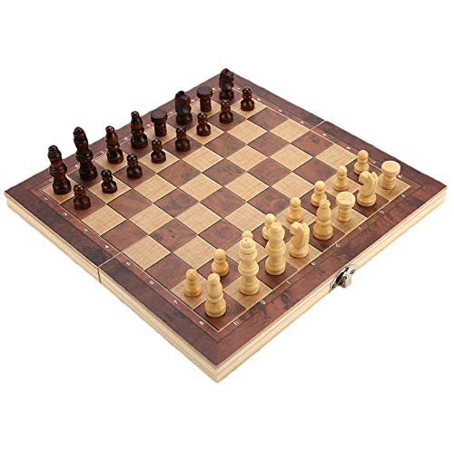 Biwwubik Schach Schach Falten Tragbares Schach, Schach Falt Brett Set von Biwwubik