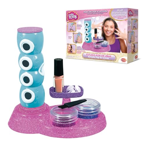 Bizak, Maniküre-Set mit Aufklebern, Nagellack und Glitzer zum Dekorieren der Nägel, Beauty-Set für Jungen und Mädchen, (35005068), Pop Nagelstudio von Bizak