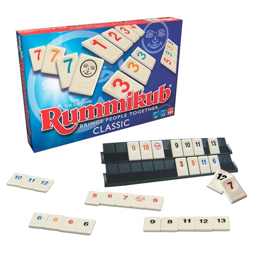 Bizak, Rummikub Original, 6 Spieler, Brettspiel + 6 Jahre, Brettspiele für Erwachsene und Kinder, strategisches Kartenspiel, Strategiespiel für 2 bis 6 Spieler (64550400) von Bizak