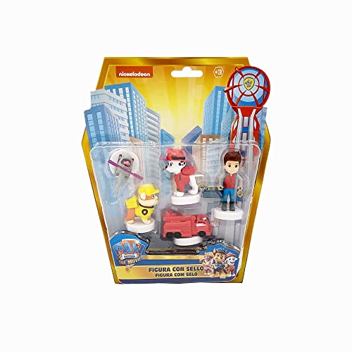 Bizak 64115042 Paw Patrol Figur mit Stempel, 5 Stück, zufällige Auswahl, bunt, sortiert von Bizak