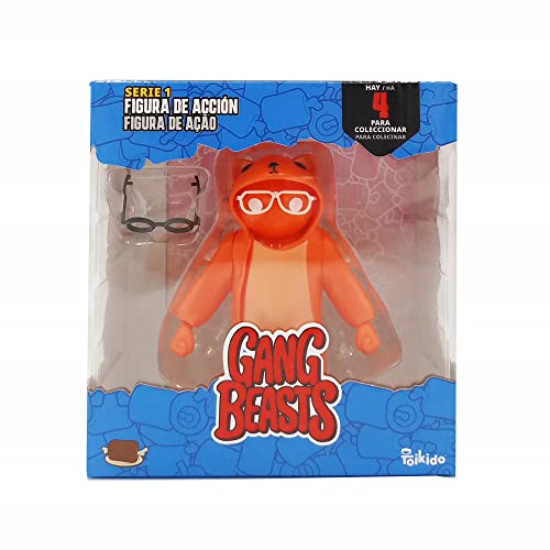 Bizak Gang Beasts, Gelenke Actionfigur, 12 cm, 1 Stück, Rot, Kampf-Multiplayer-Sammelfiguren (64116000), 64116000-1 von Bizak