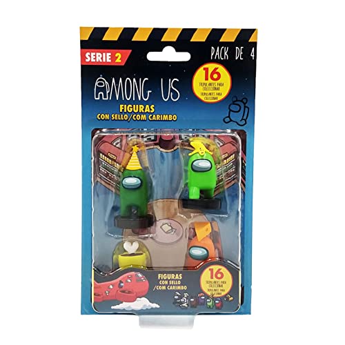 Bizak Among Us S2 Set mit 4 Figuren - Halbkörper (64115230) von Bizak