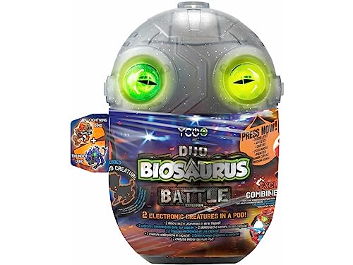 Bizak Biosaurus Battle Doppelpack, entdecken und Bauen Sie die elektronischen Kreaturen im Inneren, 20-24 Teile, 4 Modelle zum Sammeln (62008129) von Bizak
