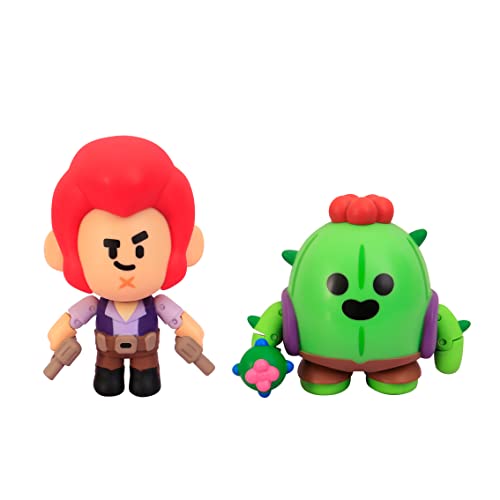 Bizak Brawl Stars Actionfigur, 2er-Pack in Box – Colt Spike, Kampfspielerfiguren, 11 cm (64116016) von Bizak