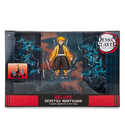 Bizak Demon Slayer, Deluxe Zenitsu Agatsuma Set mit Figur und Zubehör, 12 cm Sammelstatue für Fans von Manga und Anime Guardians of Night (64383721) von Bizak