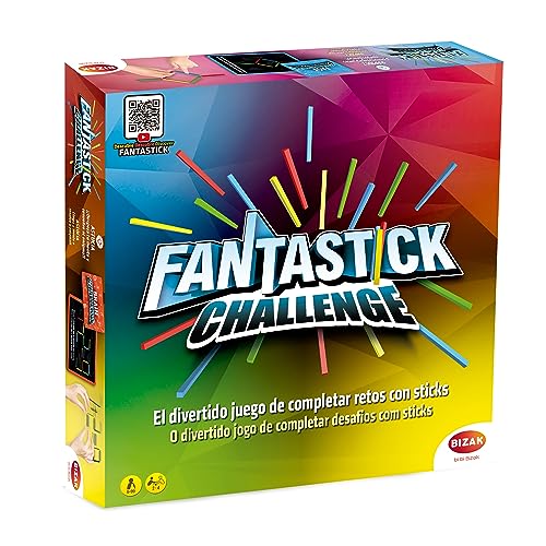 Bizak Fantastick Challenge, lustiges Challenge-Spiel mit Sticks für Familien und Freunde (35001937) von Bizak