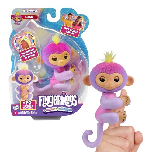 Bizak Fingerlings 61853181-1, magische Farben, interaktives Haustier mit über 70 Geräuschen und Bewegung, reagiert auf Berührung, hält an Ihrem Finger, Spielzeug für Kinder ab 3 Jahren Bizak Fingerlings 61853181-1, magische Farben, interaktives Haustier mit über 70 Geräuschen und Bewegung, reagiert auf Berührung, hält an Ihrem Finger, Spielzeug für Kinder ab 3 Jahren von Bizak