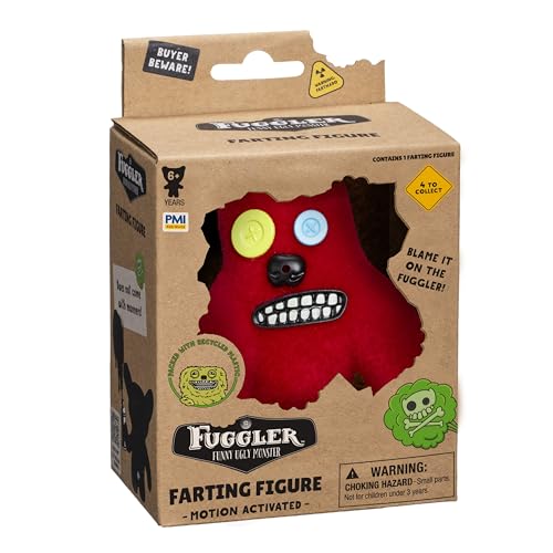 Bizak Fuggler 64113000-2 Elektronische Furzfigur mit Bewegungssensor, 9 cm, 4 Modelle zum Sammeln, für Jungen und Mädchen ab 4 Jahren von Bizak