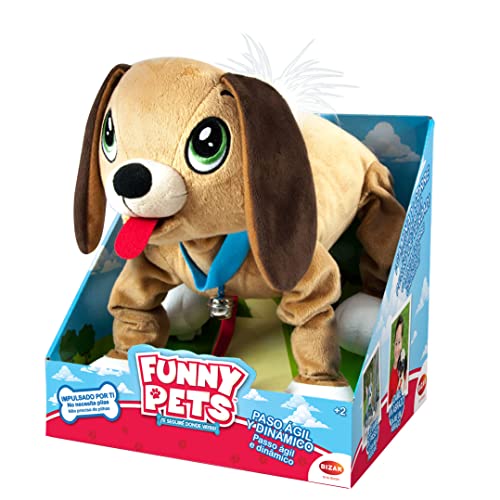 Bizak Funny Pets, Welpen, die Sie Laufen können und überall hin mitnehmen wollen, ohne Batterien, Mischtuch (64202452) von Bizak