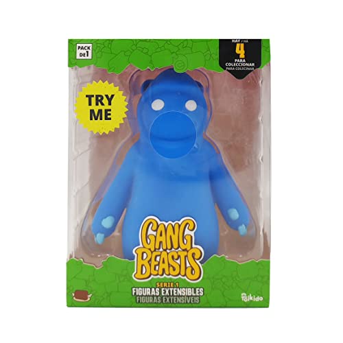 Bizak Gang Beasts, Figur, Kämpfer mit ausziehbaren Armen, blau, dehnt und bekämpft wie im Videospiel, 64116600-3 Bizak Gang Beasts, Figur, Kämpfer mit ausziehbaren Armen, blau, dehnt und bekämpft wie im Videospiel, 64116600-3 von Bizak