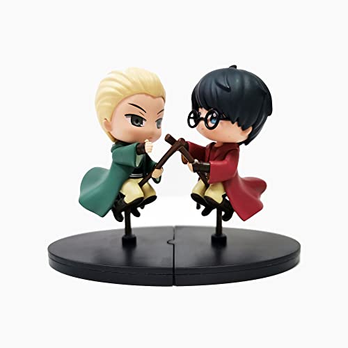 Bizak Harry Potter Figuren, 8 cm, Draco und Harry mit Umhängen, Sammlerausgabe, großes Detaillevel, 13 Sammelfiguren, empfohlen ab 3 Jahren (64115016) von Bizak