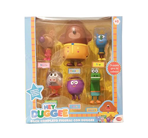 Bizak Hey Duggee, Deluxe-Pack, 6 Duggee-Figuren, Spielzeugfiguren, ideal für die Entwicklung der Phantasie, inklusive Duggee und 5 weitere Charaktere aus der Serie Bizak Hey Duggee, Deluxe-Pack, 6 Duggee-Figuren, Spielzeugfiguren, ideal für die Entwicklung der Phantasie, inklusive Duggee und 5 weitere Charaktere aus der Serie von Bizak