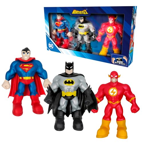 Bizak MONSTERFLEX DC 64392024 Lieblings-Superhelden-Figuren, ausziehbar und elastisch, 25 cm, zum Sammeln, für Erwachsene, Fans Sammler, Kinder ab 6 Jahren, 3 Stück Bizak MONSTERFLEX DC 64392024 Lieblings-Superhelden-Figuren, ausziehbar und elastisch, 25 cm, zum Sammeln, für Erwachsene, Fans Sammler, Kinder ab 6 Jahren, 3 Stück von Bizak