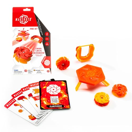 Bizak Magshuto Magkit Trainingsset, Orange, mit Launcher, mag Pods, Punkt-Herausforderungen, ab 8 Jahren (30695171-1) von Bizak