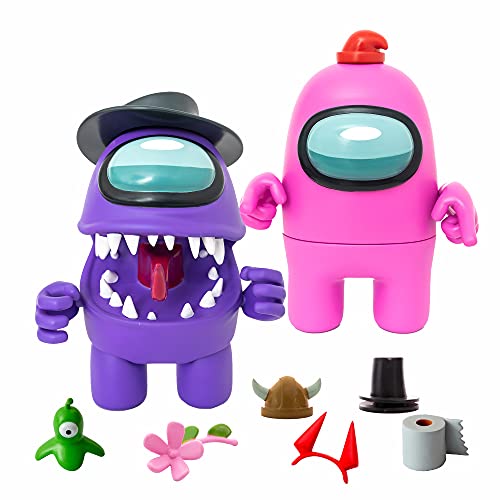 Bizak Among Us – Mega Figur 2er Pack in Box Violett + Rosa (64116550) von Bizak