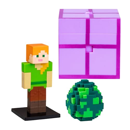 Bizak Minecraft Capsula Überraschung The End, Modelle zum Sammeln, Offizielle Lizenz des BAU- und Bricks-Videospiels, für Erwachsene Fans und Jungen oder Mädchen (64110029-2) von Bizak