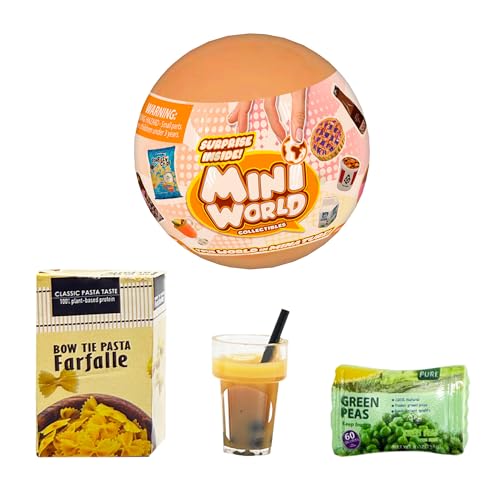 Bizak Mini World Essentielles Set, Überraschungskapseln mit Mini-Sammlern, Lebensmitteln und Konserven, 72 Artikel zum Spielen und Sammeln, Jungen und Mädchen ab 6 Jahren, (64509001) von Bizak