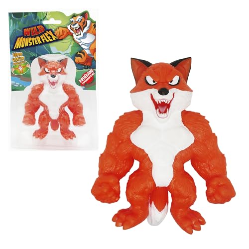 Bizak Monsterflex 64390011-14 Wild Monster Flame, super ausziehbar und elastisch, 25 cm, 14 cm zum Sammeln, für Sammlerfans und Kinder ab 4 Jahren von Bizak
