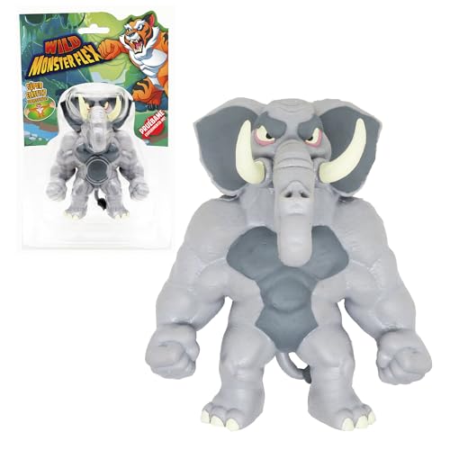 Bizak Monsterflex 64390011-3 Wild Monster Jumbo-Puppe, sehr ausziehbar und elastisch, 25 cm, 14 cm zum Sammeln, für Fans und Kinder ab 4 Jahren von Bizak