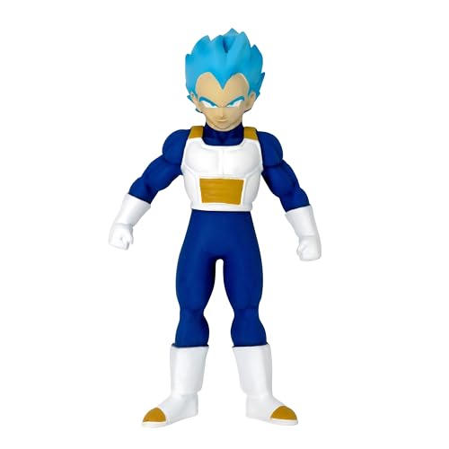 Bizak Monsterflex 64390230 Dragon Ball Super Saiyan Blue Vegeta Figur, Super Ausziehbar und elastisch, 25 cm, 12 zum Sammeln, für Erwachsene Fans Sammler und Kinder ab 6 Jahren von Bizak