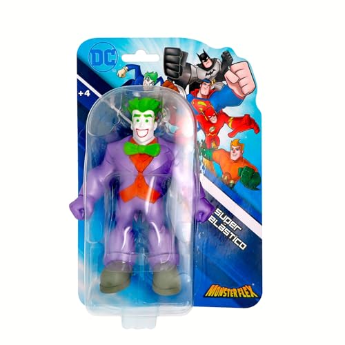 Bizak Monsterflex DC Figur The Joker, Super dehnbar und elastisch, 25 cm, 8 Sammelfiguren, für Erwachsene Fans Sammler und Kinder ab 4 Jahren (64392023) von Bizak
