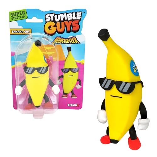 Bizak Monsterflex Stumple Guys, Videospiel, Banane, super ausziehbar und elastisch, 15 cm, 16 Modelle zum Sammeln, für Erwachsene und Kinder ab 4 Jahren (64390006-14) von Bizak