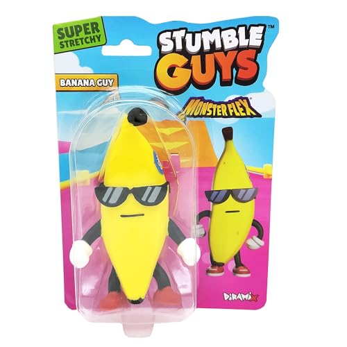 Bizak Monsterflex Stumple Guys, Videospielpuppe, sehr dehnbar, elastisch, 25 cm, Verschiedene Modelle zum Sammeln, für Erwachsene Fan-Sammler und Kinder ab 4 Jahren, zufällig (64390006) von Bizak