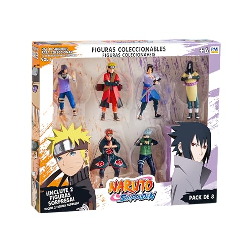 Bizak Naruto 64111270-2 8 Figuren in Deluxe-Box, 7 cm, inkl. 2 versteckten Sonderedition-Figuren, ab 6 Jahren von Bizak