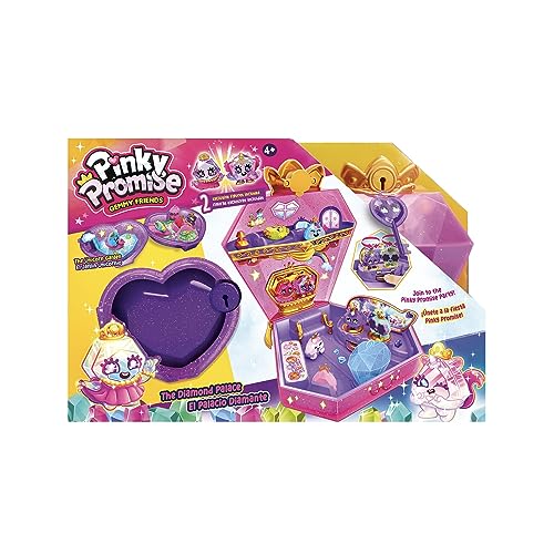 Bizak Pinky Promise Jeweler Palace Diamant, wo sie in mehr als 5 Räumen spielen können, inklusive Secret Garden und Schlüssel zum Öffnen sowie 2 Edelsteinen, dient auch als Aufbewahrungsbox (64320005) von Bizak