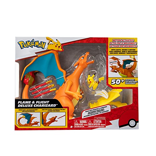 Bizak Pokemon Deluxe Charizard Vs Pikachu, Set mit mehr als 30 einzigartigen Lichter, Geräusche und Bewegungsreaktionen in Ihrer Flugform (63223731) von Bizak