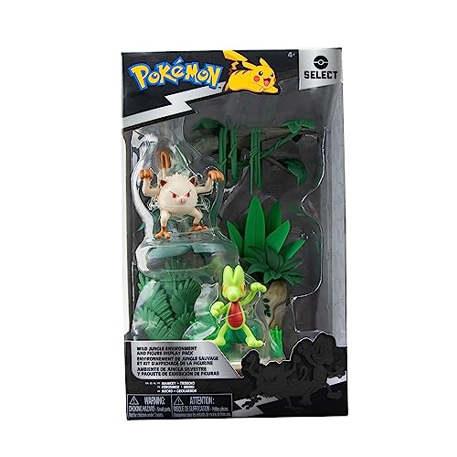 Bizak Pokemon Mini Dschungelwelt + 2 Mankey & Treecko Figuren (63222766) von Bizak
