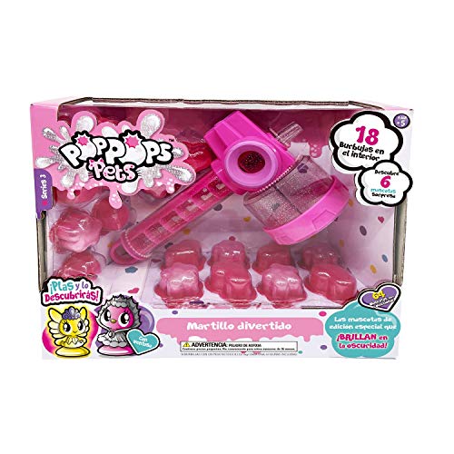 Bizak Pop Pets Playset Hammer mit 18 Blasen (63273003), Rosa, S von Bizak
