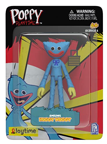 Bizak Poppy Playtime Huggy Wuggy Action-Figur, 13 cm, mit einem Zubehör wie im Videospiel, Verschiedene Figuren zum Sammeln, 6 Jahre (64230010) von Bizak