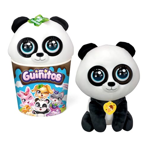 Bizak Riesiges interaktives Plüschtier mit mehr als 10 Sounds, Reaktionen und Musik. Köstliches und reichhaltiges EIS, 30 cm, 4 Verschiedene Modelle Panda-Bär, (62009025-4) von Bizak