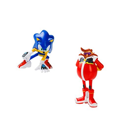 Bizak Sonic Figur Pack mit 2 Figuren, 6,5 cm, von Alto, Mr. Dr. Eggman + Sonic NY (64112001-4) von Bizak