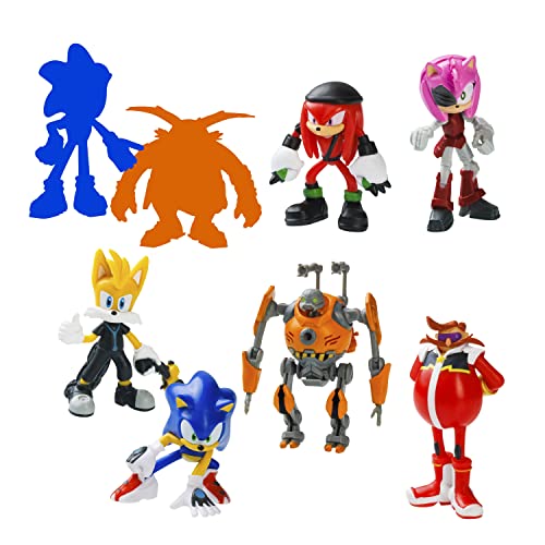 Bizak Sonic Figur Pack mit 8 Figuren à 6,5 cm hoch, in Deluxe-Box mit 2 exklusiven Überraschungsfiguren, Sortiment 2 (64112004-2) von Bizak