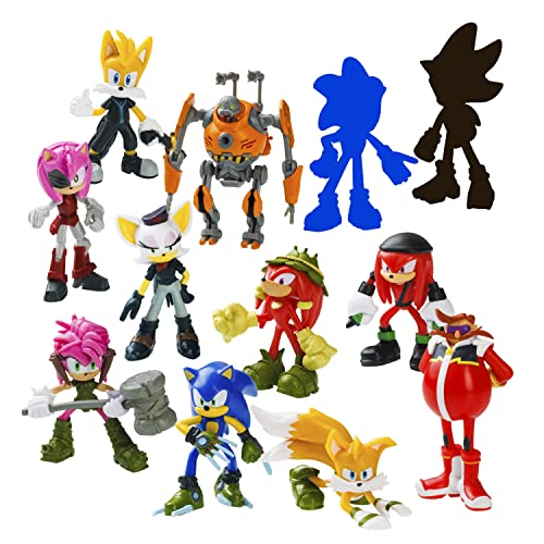 Bizak Sonic Prime 12 Figuren 6,5 cm hoch in Deluxe-Box inkl. 2 Exklusive Überraschungsfiguren Sortiment 2 (64112008-2) von Bizak