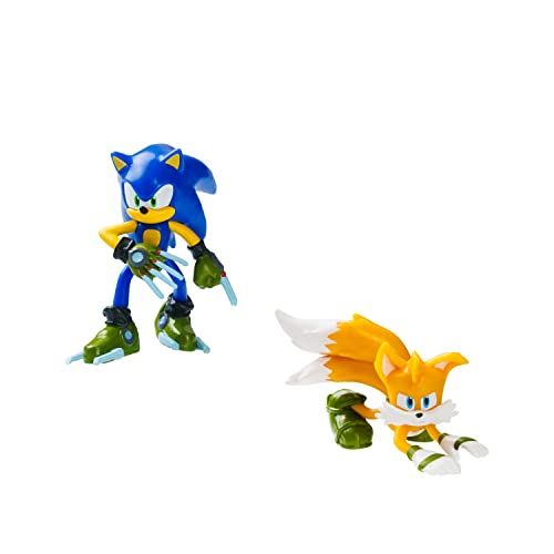 Bizak Sonic Prime 2er Pack Figuren 6,5 cm hoch Dieses Set beinhaltet Sonic Bcm + Tails Bcm (64112001-1) von Bizak