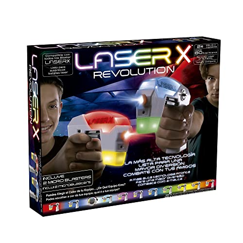 Bizak Laser X Mircro B2 Blaster (62948168), lokalisieren Sie Ihren Gegner, Laden und schießen, schießen Sie Ihre Gegner aus Einer Entfernung von bis zu 60 Metern, drinnen oder draußen, bei Nacht oder von Bizak